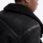 Aurelia - Sherpa-Lined Aviator Jacket