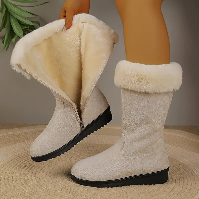 Alena - Leather Winter Boots with Arch Support