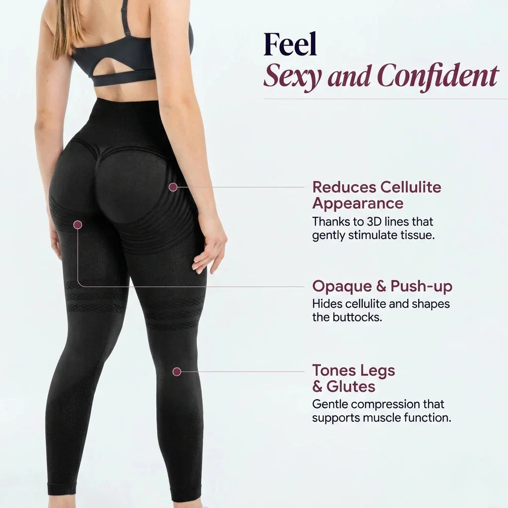 Lairra - 3D Textured Shaping Leggings