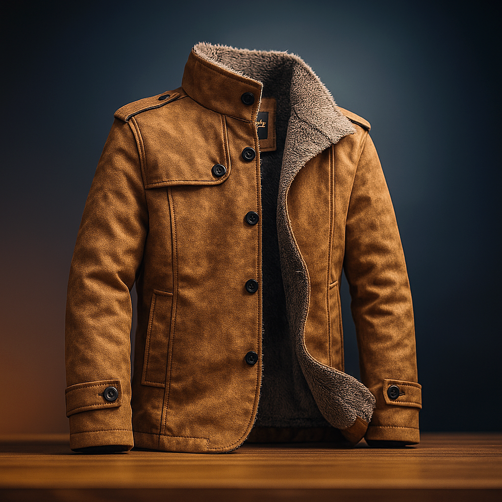 Oliver - Suede-Look Men's Coat
