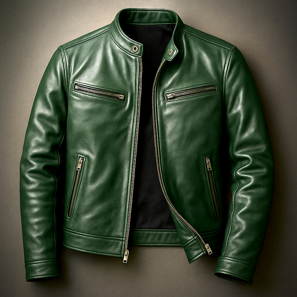 Ronnie - Vintage Leather Jacket with Tailored Fit