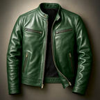 Ronnie - Vintage Leather Jacket with Tailored Fit