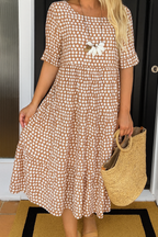 Serry - Short-Sleeve Midi Dress