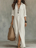 Celine – Flowing Black Maxi Dress