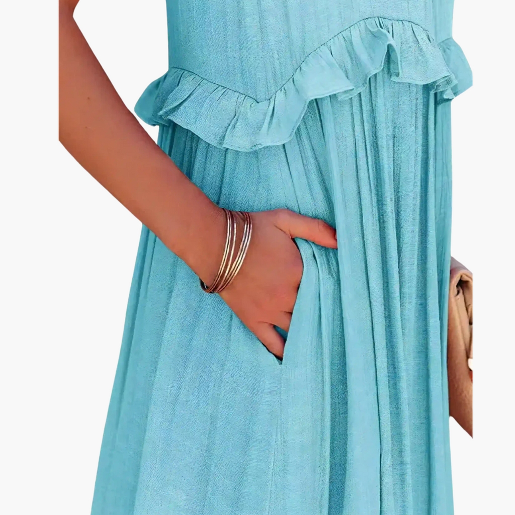 Joanna - Ruffle Breeze Maxi Dress
