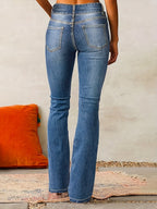 Tierra - High-Waisted Skinny Jeans with Zipper Detail