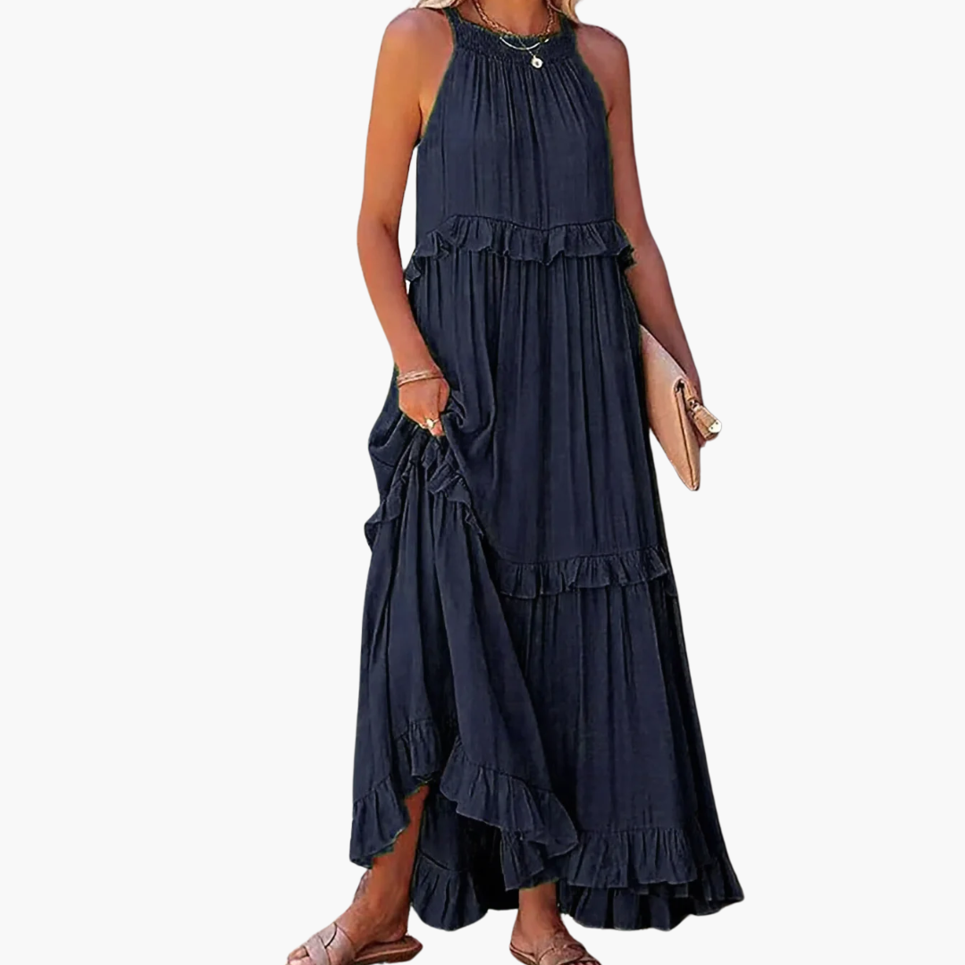 Joanna - Ruffle Breeze Maxi Dress