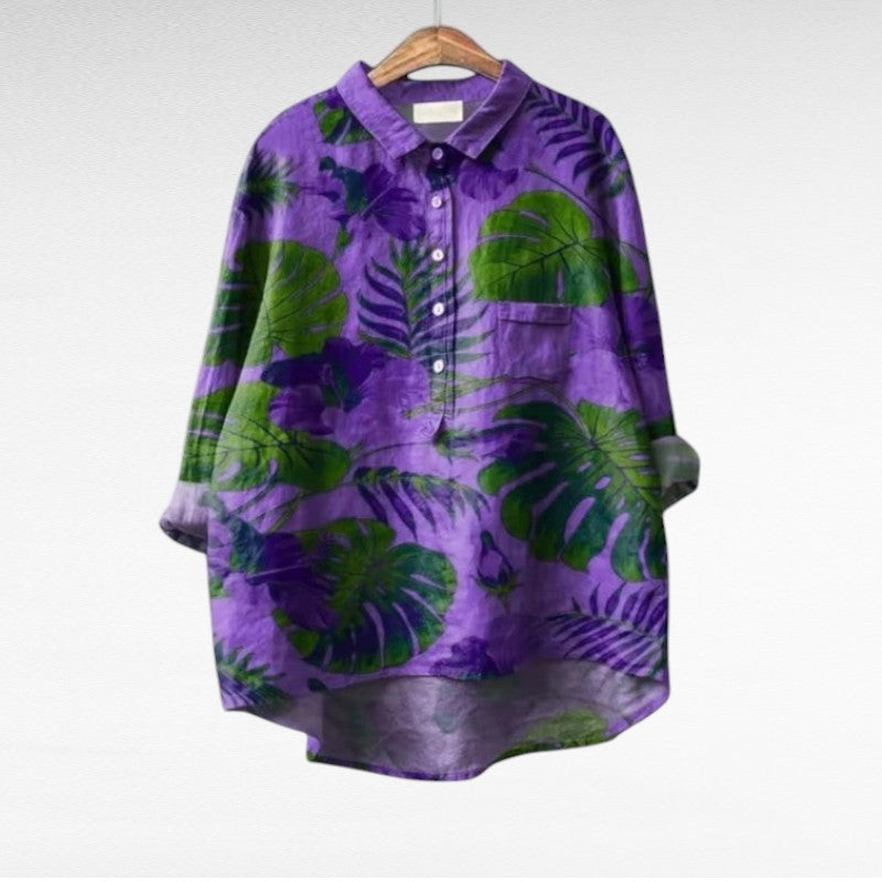 Lisa - legant Linen Summer Blouse
