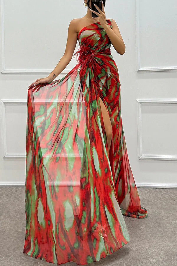 Wendy - Vibrant Draped Dress