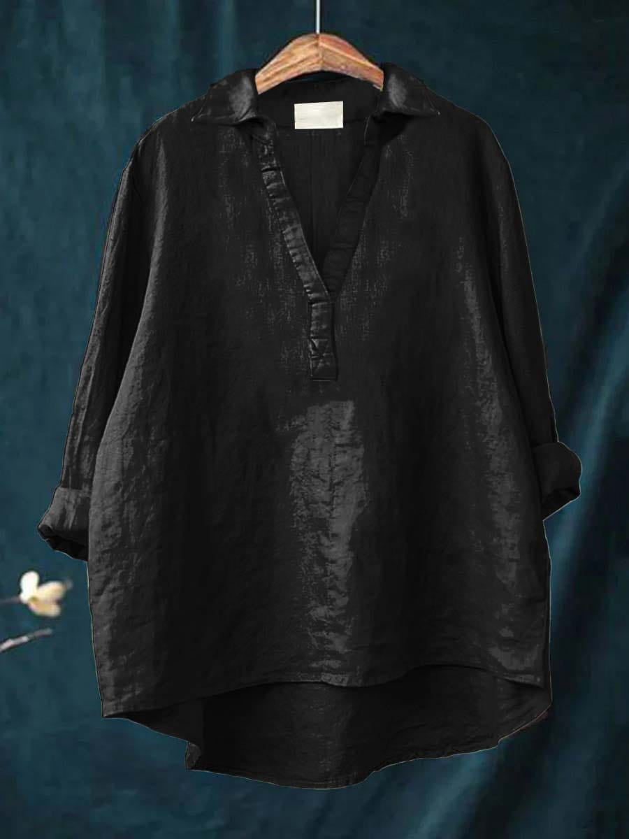 Charlotte - Elegant Linen Summer Blouse