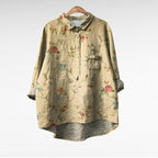 Amiya - Elegant Linen Summer Blouse