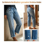 Larra - Retro Cropped Straight Leg Jeans