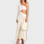Valerie - Fringe Maxi Dress with Cutouts