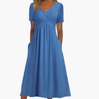 Allison - Comfortable V-Neck Dress