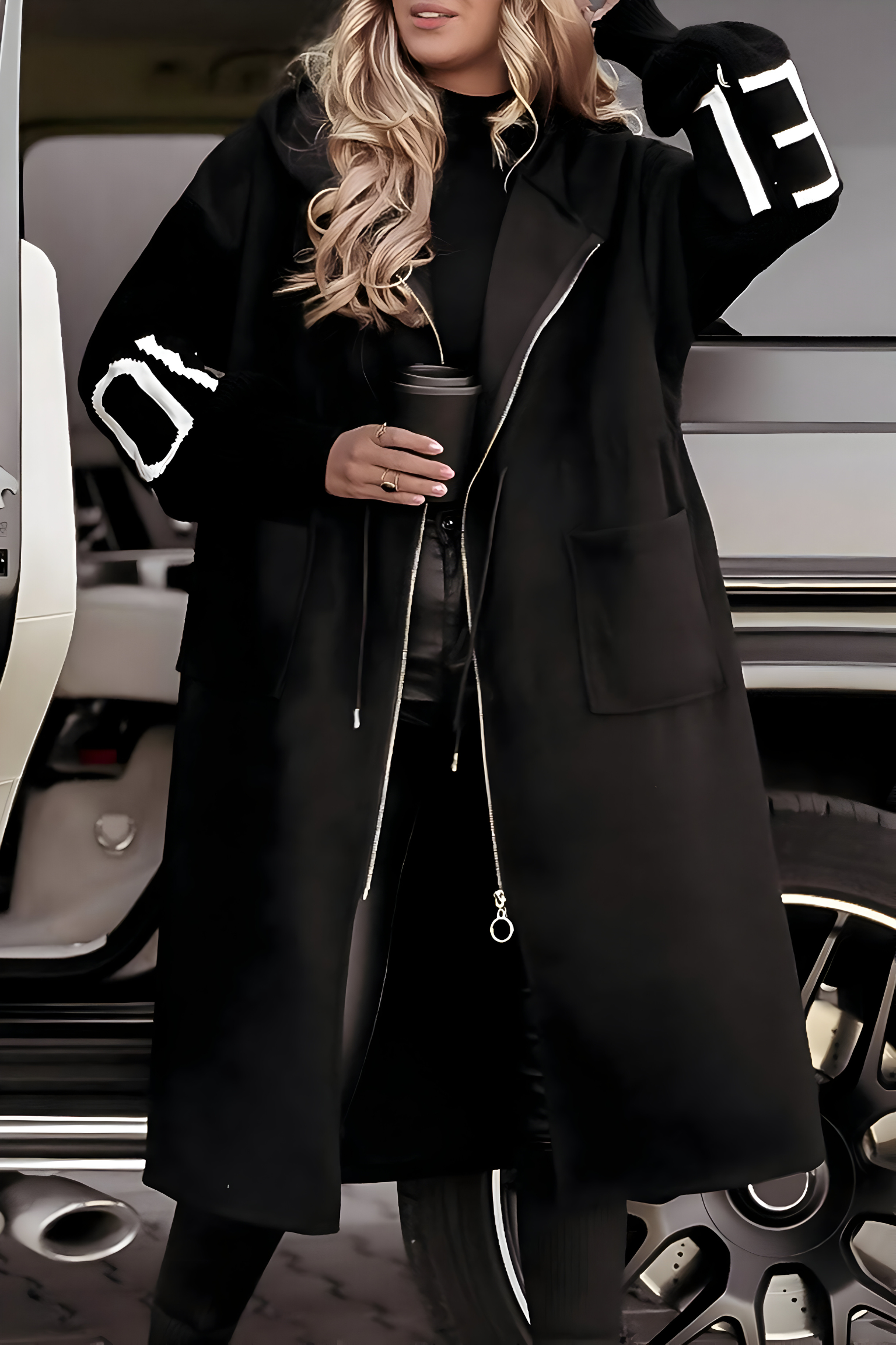 Roseanne - Elegant Hooded Coatigan