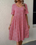 Gia - Elegant Floral Midi Dress