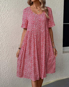 Gia - Elegant Floral Midi Dress