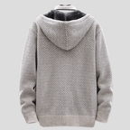 Wilson – Knitted Zip Hoodie with Fleece Lining