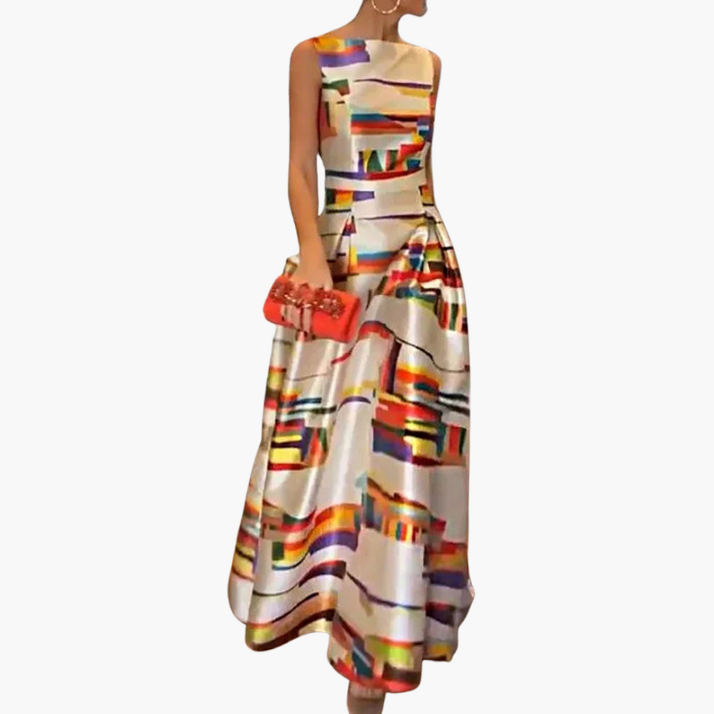 Mirabel - Geometric Maxi Dress