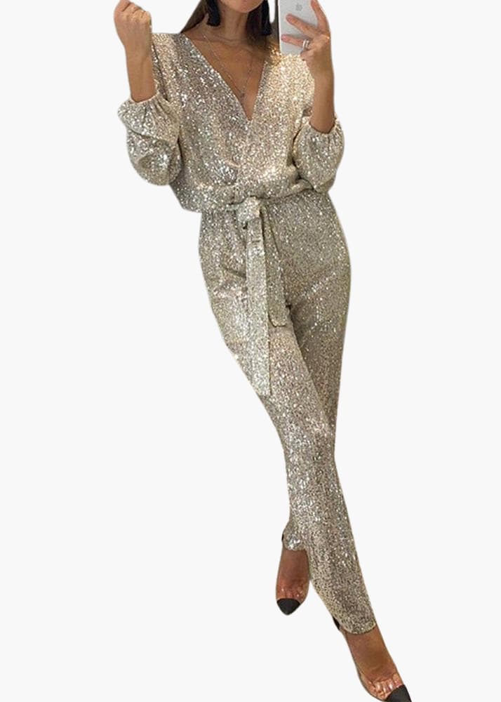 Ember - Glamorous Sequin Jumpsuit