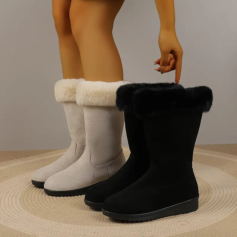Alena - Leather Winter Boots with Arch Support