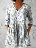 Vera - Long Blouse with V-Neck