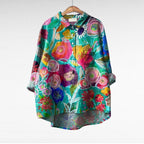 Yara - Elegant Linen Summer Blouse