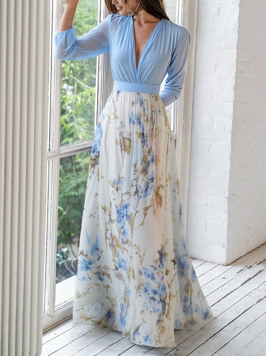 Bea - Floral Print Maxi Dress