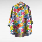 Yara - Elegant Linen Summer Blouse