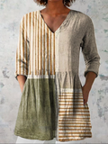 Shela - Long Blouse with V-Neck