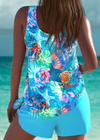 Callie – Elegant Tankini with Tummy-Control Effect & Matching Shorts