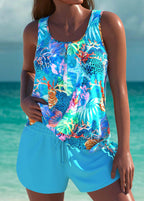 Callie – Elegant Tankini with Tummy-Control Effect & Matching Shorts
