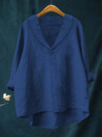 Sam - Elegant Linen Summer Blouse
