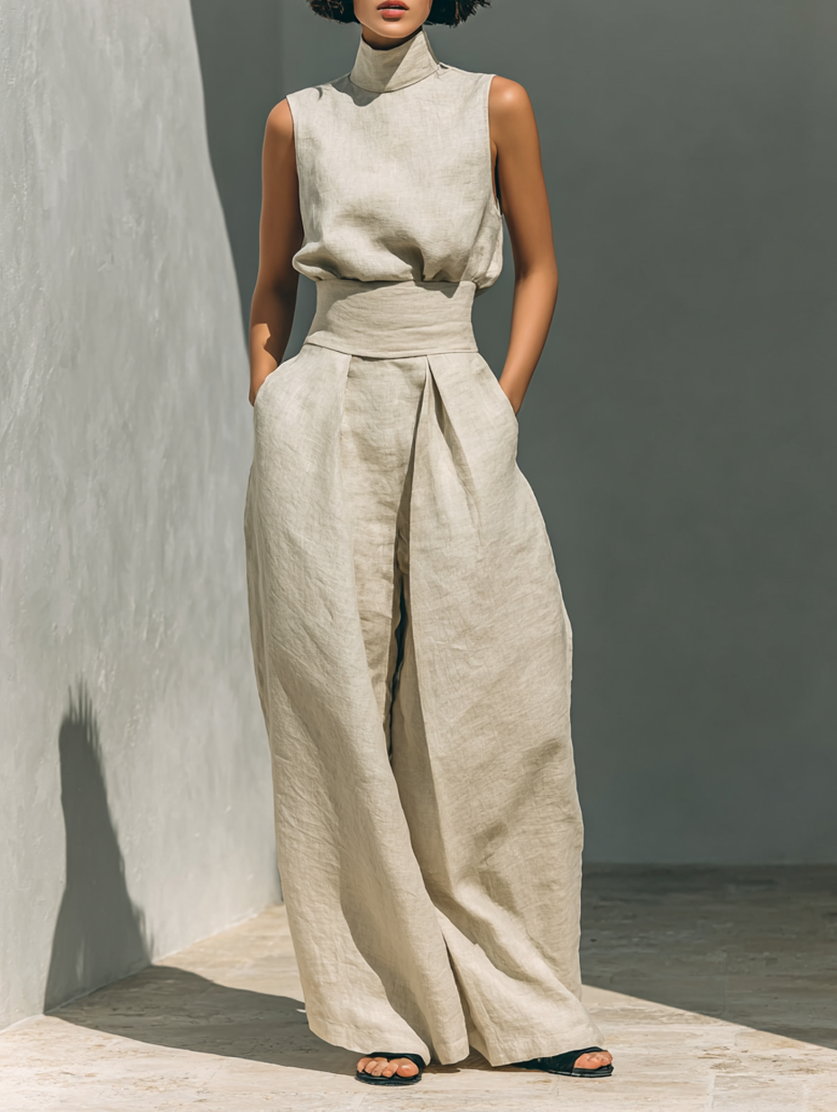 Kylie - Minimalist Cotton & Linen Set