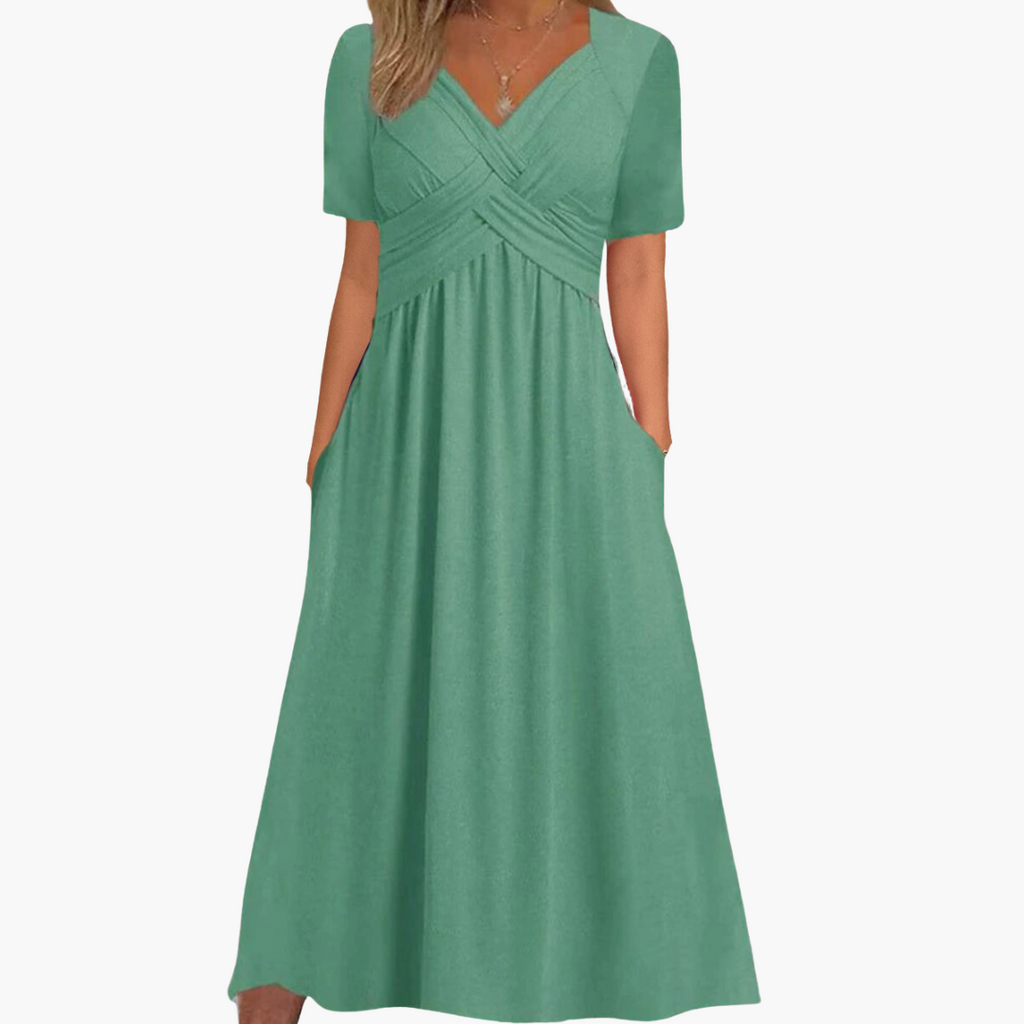 Allison - Comfortable V-Neck Dress
