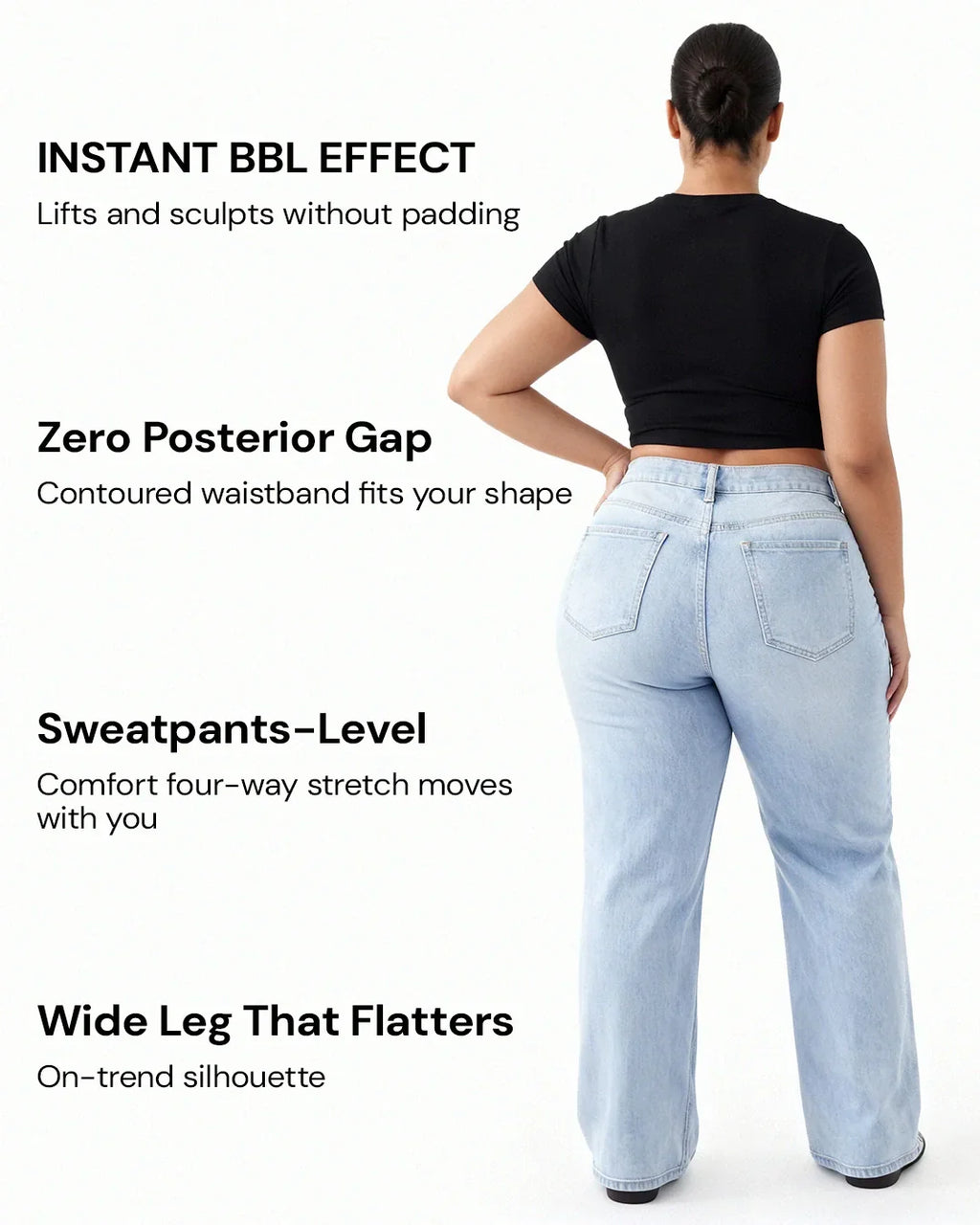 Remerie - Mid-Rise Wide Leg Jeans