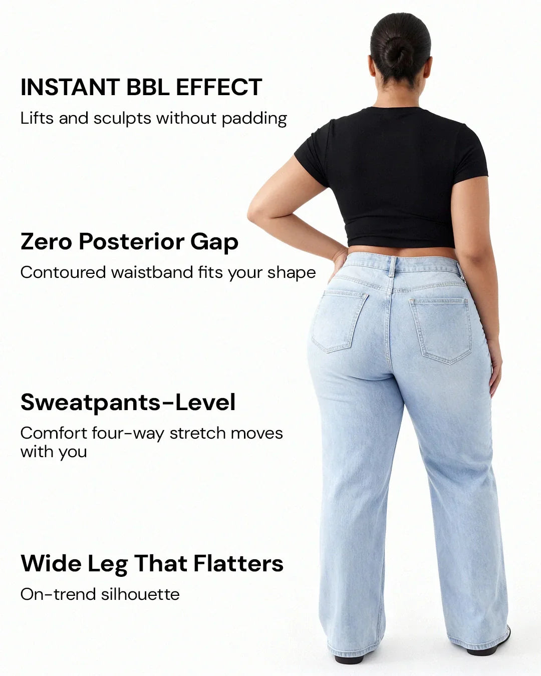 Remerie - Mid-Rise Wide Leg Jeans