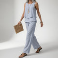 Evangeline - Coastal Striped Two-Piece Set