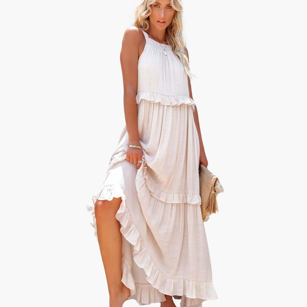 Joanna - Ruffle Breeze Maxi Dress