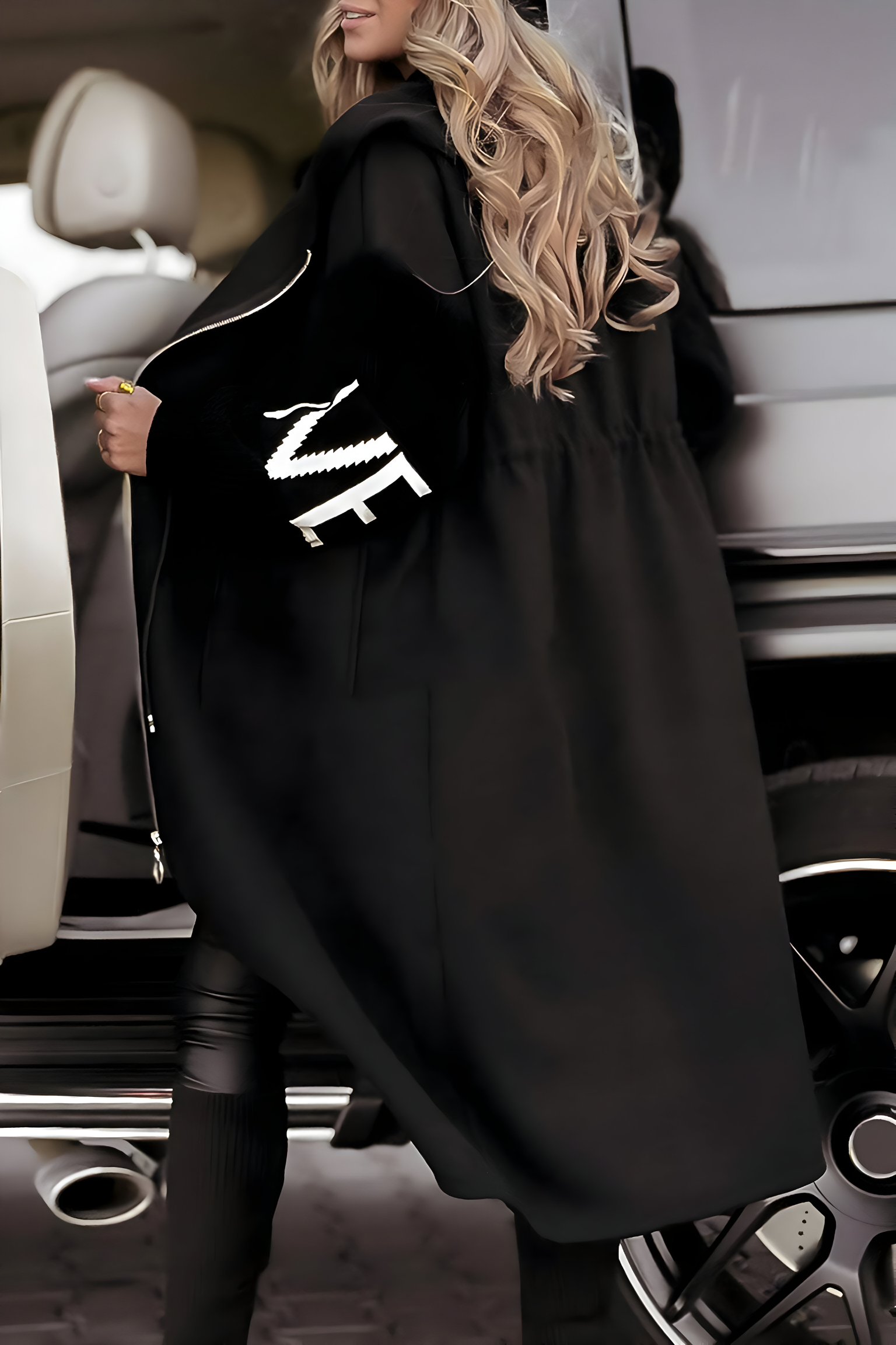 Roseanne - Elegant Hooded Coatigan