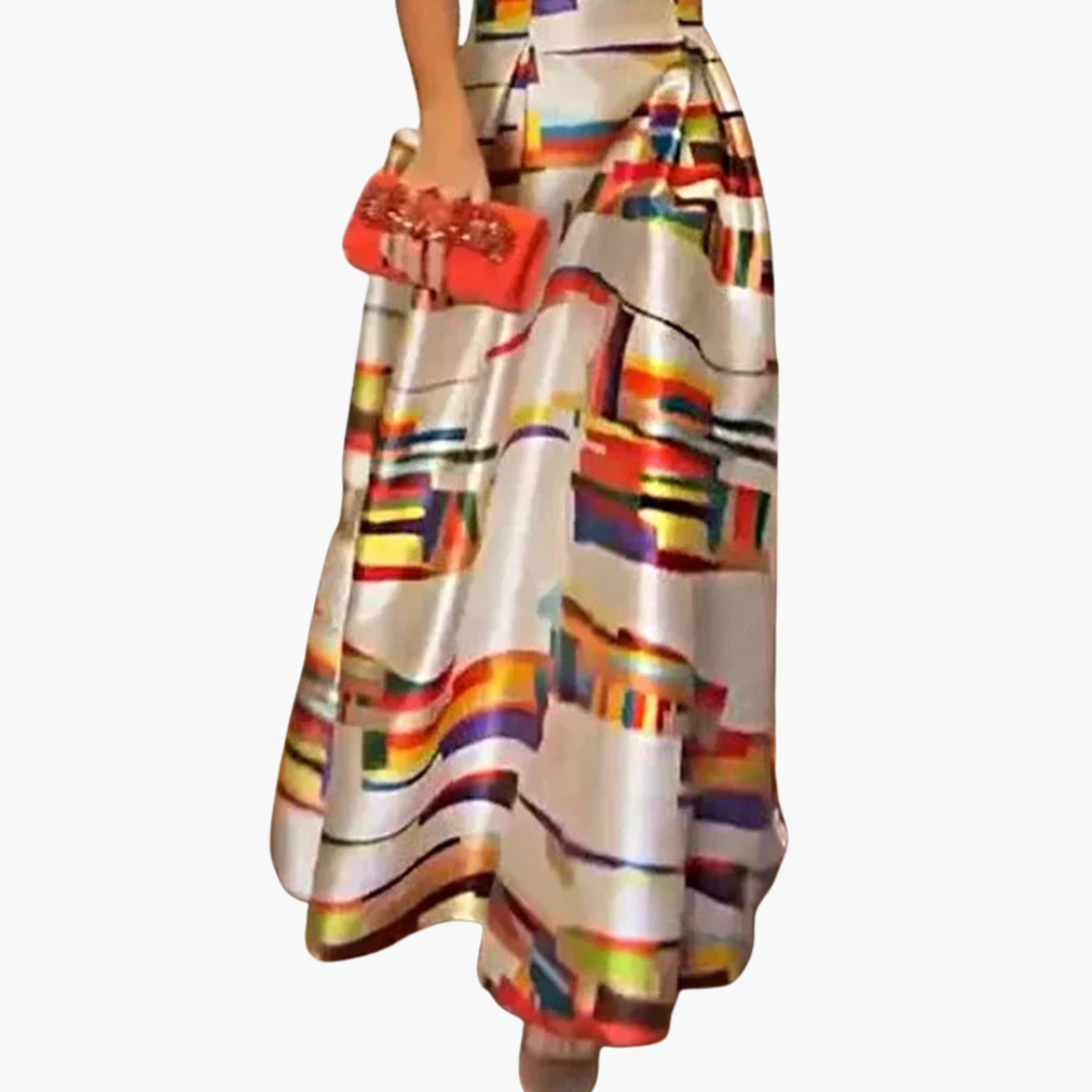Mirabel - Geometric Maxi Dress