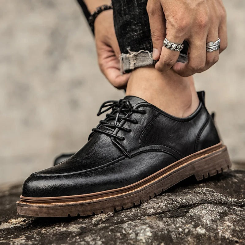 Cedie - Low-Cut Genuine Leather Shoes