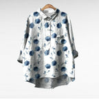 Isabella - Elegant Linen Summer Blouse
