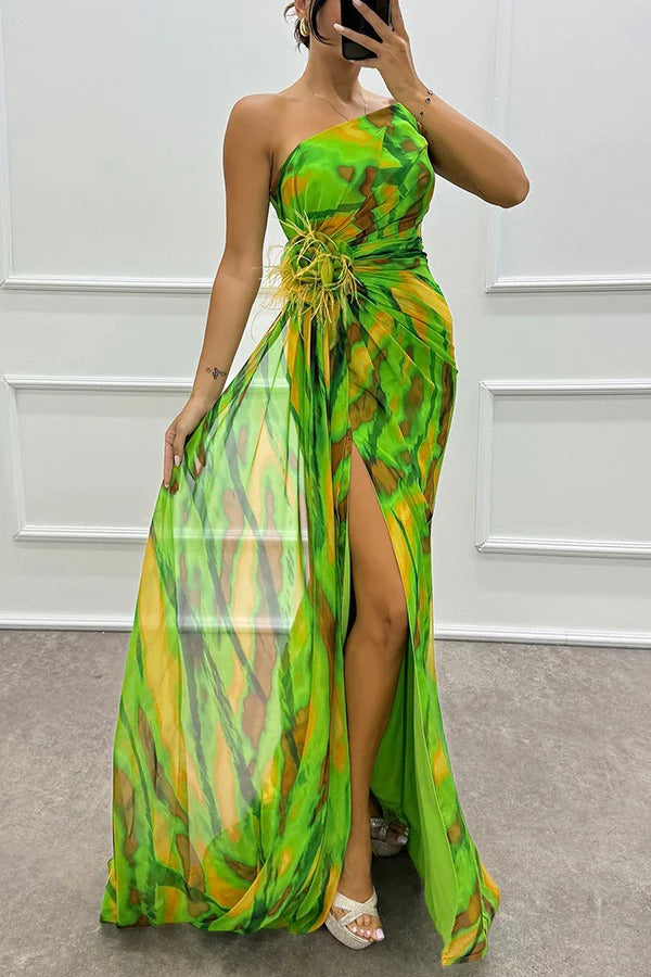 Wendy - Vibrant Draped Dress
