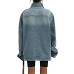 Errika - Street Style Asymmetric Button Jacket