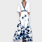 Ariana - Elegant Floral A-Line Dress
