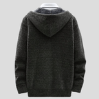 Wilson – Knitted Zip Hoodie with Fleece Lining
