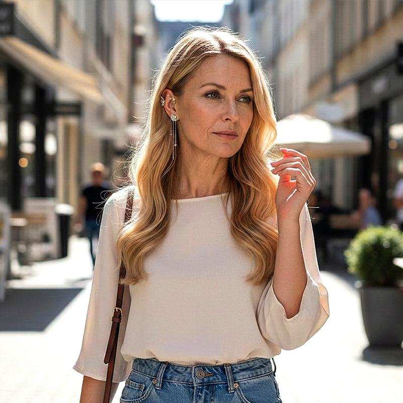 Marra - Clip-on Butterfly Tassel Earrings