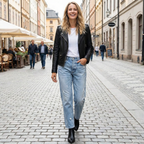 Larra - Retro Cropped Straight Leg Jeans