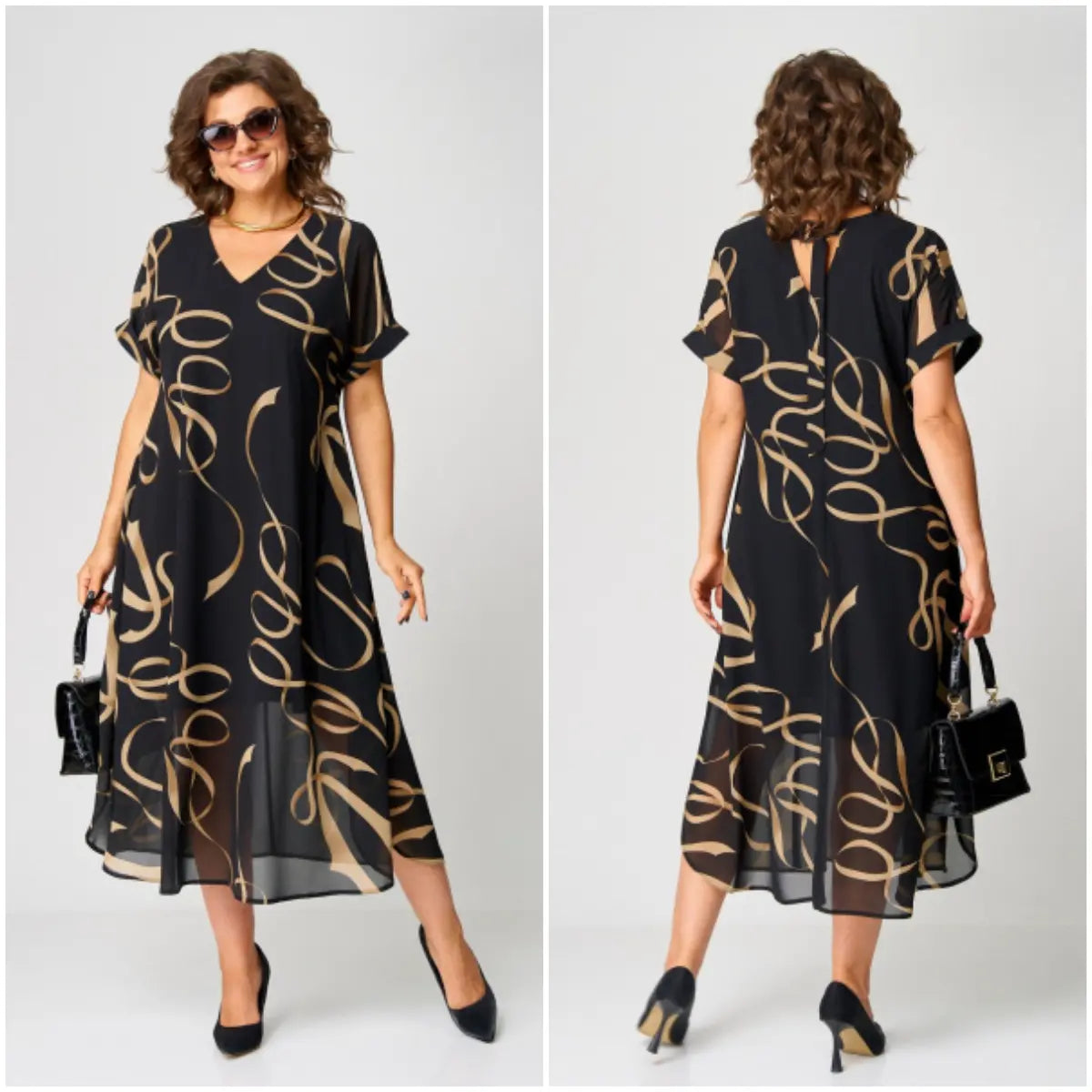 Gloria - Cozy Elegant Midi Dress
